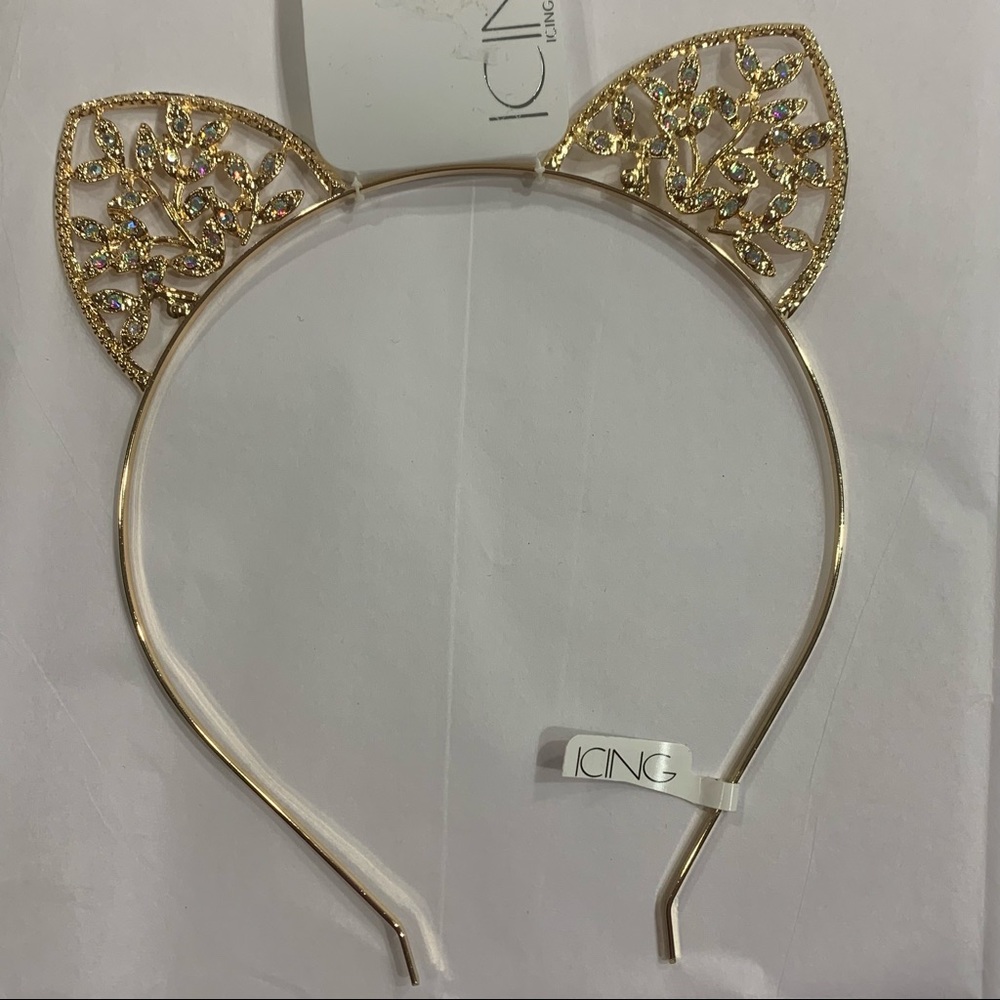 5/$30! MIX & MATCH! ICING GOLD CAT EARS HEADBAND!